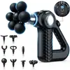 Pistola de Massagem Fascial Multi-Cabeça Triângulo Esportes Fitness Relaxamento Muscular Massageador Grau Profissional Vibração de Alta Frequência Fisioterapia Dispositivo de Liberação