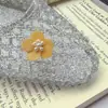 Coreia do Sul Mesmo Estilo Flor de Lantejoula Flor de Sapato Brilho Diamante Miçanga Feita à Mão Estilo Coreano Doce Alto Senso Flor Decorativa para Sapato Joia de Sapato
