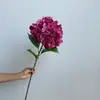 Pintura al óleo de color muy realista, hortensia extragrande, flores de hortensia, arreglo de proyecto de paisajismo exterior, decoración suave, venta al por mayor del fabricante