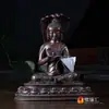 [Buda Yuan Hui] Decoración de Buda de Nepal Hecho a Mano Cobre Tallado Árbol de Dragón Bodhisattva Decoración de Buda