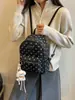 Mochila Transfronteriza Moderna Retro de Lunares Esmerilados Moda Otoño/Invierno 2026 Versátil Diaria Gran Capacidad Bolsa de Viaje