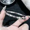Pulsera de Acero de Titanio de Moda para Mujer, Popular en Europa y América, Pulsera de Pareja de Circonita de Microincrustación de Gama Alta, Joyería de Venta Caliente Transfronteriza