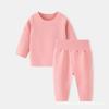 Conjunto de Ropa Interior Térmica para Bebé para Otoño e Invierno, Conjunto Separado de Tops y Pantalones de Cintura Alta que Protegen el Vientre, Pijama para Recién Nacido