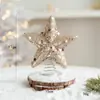 Estrella de Punta de Árbol de Navidad de Nuevo Producto Transfronteriza Color Champaña Rosa Plateado Estrella de Punta de Árbol de Espuma Estrella de Cinco Puntas Decoración Arreglo
