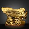 Enfeites de Peixe de Cobre, Peixe Bacia do Tesouro de Cobre, Peixe Dragão Dourado, Peixe da Riqueza, Sala de Estar, Bar, Mesa, Decoração de Escritório, Presentes
