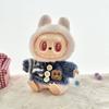 Apenas Roupas] 1ª e 2ª Geração Chaveiro La Cloth Roupas Pingente Roupa de Laboratório Roupa de Bebê Listrada Conjunto Suéter de Botão