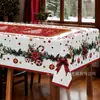 Mantel Navideño Transfronterizo Amazon TEMU con Muñeco de Nieve Estampado Creativo para Fiesta en Casa y Reunión Festiva Decoración