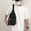Bolsa de Pecho para Hombre de Nylon Nueva de Verano con Letras Estampadas Bolso Cruzado Deportivo Bolso de Hombro de Nailon Cosido para Exteriores