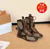7cm~ Botas de Boxeo Elegantes Bloque de Color Retro Versátiles con Cordones Cremallera Lateral Estilo Caza Botas Martin de Entrenamiento Alemán