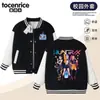 Ropa de Grupo de Chicas Cazadoras de Kpop Uniformes de Béisbol para Niños Chaquetas de Primavera y Otoño Chaquetas de Otoño para Niños y Niñas Tops de Dibujos Animados Tendencia 6