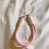 Cuerda de Muñeca Tejida de Color Sólido Ins de Moda con Clip Pulsera Corta Colgante para Llavero Cadena para Teléfono Móvil Cámara ccd
