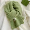 Alta calidad ~ Bufanda de Punto Trenzado de Mezcla de Lana de Color Sólido Engrosada Suave Cera Bufanda para Pareja para Mujer que Combina con Todo para Otoño e Invierno