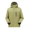 Chaqueta tres en uno estilo Pelliot para hombres y mujeres, chaqueta cortavientos e impermeable para exteriores para senderismo, ciclismo y ropa de trabajo con estampado