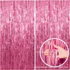 Cortina de Lluvia Dorada Engrosada 1*2m con Borla Cortina de Puerta Suministros para Fiesta de Cumpleaños Decoración de Boda Arreglo Pared de Fondo Cortina de Lluvia