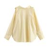 ZA Comercio Exterior Transfronterizo Mujer 2025 Primavera Nuevo Sentido del Diseño Europeo y Americano Casual Suelto Camisa de Popelina 3067026