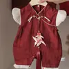 Roupas de Verão Novas para Bebê Menina de Um Ano Menina Nova Estilo Chinês Roupas de Engatinhar Criança Pequena Vestido de Aniversário de Verão