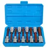 Juego de 9 Piezas de Destornilladores de Dado Hexagonal, Llave Hexagonal Eléctrica, Dado Extendido, Juego de Herramientas para Puntas de Pistola de Aire