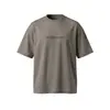 Camiseta de Manga Corta con Estampado de Graffiti Americano Tendencia Nacional Original Blackeden Letras Reflectantes para Hombres y Mujeres Tops de Pareja Verano