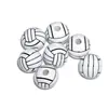 Bolas de Madeira Contas Soltas Futebol Rúgbi Baseball Basquete Tênis Contas diy Pulseira Colar Acessórios de Joias