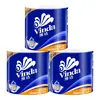 Papel Higiénico Vinda Blue Classic Cored de 4 Capas, 10 Rollos, Rollos de Papel Higiénico Grueso para el Hogar, Papel Higiénico de Disolución Rápida