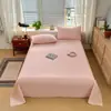 Nuevo juego de ropa de cama para el hogar 2026, 100% algodón cepillado y engrosado, color liso simple, suave y amigable con la piel