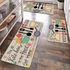 Tapete de Chão Especial Absorvente Estilo Americano para Cozinha, Adequado para Sujeira, Resistente ao Desgaste, Decorativo para Porta de Entrada Doméstica