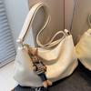 Bolso de Gran Capacidad para Mujer para Otoño e Invierno, Versátil 2026 Nuevo Diseño de Nicho Vintage Bolso de Hombro Cruzado, Bolso de Bollo Plegado