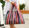 Bolsa de Compras Ecológica de Tecido Oxford Desenho Animado Japonês Bolsa de Supermercado de Ombro Único Bolsa Ecológica Dobrável Portátil de Viagem 210D