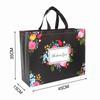 Bolsa para llevar no tejida, bolsa para ropa con logo, bolsa de compras tridimensional plegable, bolsa de película, impresión a color, bolsa no tejida