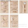 Bolsa con Cremallera de Vellón de Terciopelo Folleto de Almacenamiento de Oro Colocación Bolsa Interior para Joyería Antifricción Anti-Oxidación