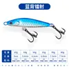 Señuelo de Placa de Hierro con Patrón de Escamas de Pez, Señuelo Artificial de Tres Ganchos Dobles, Señuelo Realista para Pesca en Exteriores, Señuelo Vib