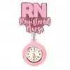 Reloj de Bolsillo de Hospital Puede Ser Brillante Reloj Colgante Clip para Ropa Insignia de Enfermera Dibujo Animado Doctor Reloj de Bolsillo Elástico Lindo Hebilla de Clip Retráctil