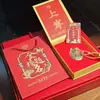 Colgante de Oro Inspirador para Exámenes de Admisión a Preparatoria y Universidad, Regalo de Oro Puro 999, Llavero con Placa de Oro, Regalos Culturales y Creativos al por Mayor