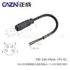 Conector Plástico Moldado Zhengcheng M8 Tipo Pino-Furo 3 4Pinos Tipo 5B 68-Núcleos Encaixe Rápido Plugue de Aviação