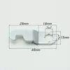 Cerradura de Palanca 7x7, Gancho de Bloqueo Excéntrico, Accesorios para Archivador de Caja de Hierro, Placa de Cerradura, Lengüeta de Bloqueo Extendida Curva Especial