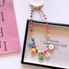 Collar de personaje de dibujos animados de resina de colores lindo para niños coreanos, cadena colgante multi-accesorios de otoño e invierno para niñas, decoración de Navidad