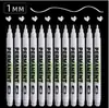 Marcador Blanco 1mm Recargable Bolígrafo para Dibujo de Línea Producto Transfronterizo Recomendado Impermeable que No se Desvanece Bolígrafo Marcador para Pintura