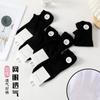Calcetines para Mujer Verano Color Puro Transpirables Invisibles Talón en Ángulo Recto Calcetines que No se Caen Soporte Trendy Casual Versátil Calcetines de Algodón Liaoyuan