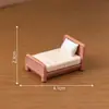 Serie de Muebles Miniatura de Mimbre para Armario para Paisajes en Miniatura, Accesorios de Decoración DIY para Casas de Muñecas, Adornos de Escritorio Mini