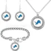 Conjunto Mais Quente da Amazon de Pulseira, Colar e Brincos de Futebol NFL