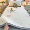 Lençol Individual de Seda Gelada Classe A para Dormitório Estudantil 90x190cm Colcha de Seda Gelada para Dormitório de Verão Tapete Macio