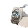 Nuevo Modelo de Reloj de la Emperatriz Viuda, Reloj para Mujer Saturno Azul Hielo Triturado, Reloj para Mujer Fruta del Dragón Verde Menta, Disponible para Dropshipping