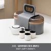 Conjunto de Chá de Viagem em Cerâmica Preta terno Copo Expresso Portátil Um Bule Quatro Xícaras com Bandeja de Chá Presente de Acompanhamento para Negócios Personalização de Logo