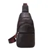 Bolso Cruzado Sencillo de un Solo Hombro para Hombre Personalizado de Gran Capacidad Piel de Vaca de Primera Capa Casual para Teléfono Viajes de Negocios