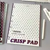Coleção de cadernos A4 finos e crocantes, caderno pautado, design de alta qualidade, adequado para estudantes se preparando para exames de ingresso à pós-graduação, extra-grossos, com múltiplas colunas, para rascunho e prática, para exportação
