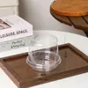 Caja para Pastel Mousse Postre Mil Capas Redonda de 3 Pulgadas Caja de Embalaje de Ampolla Caja para Empaque de Postre de Frutas Pastelería