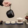 Juego de Té de Viaje Ruyao, Una Tetera y Dos Tazas, Taza Rápida de Cerámica Portátil para Exteriores, Regalo para Eventos de Negocios
