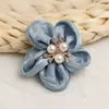 Estilo Coreano Flor de Cinco Pétalos Flor de Tela Flor para Zapato Accesorio para el Cabello Accesorios para Ropa Pinza para el Cabello Broche Pendiente Flor Decorativa DIY