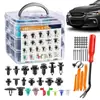 Caja de 725 Piezas Hebilla Clip Universal de Fijación para Coche Hebilla Clip de Sujeción Rápida de Plástico para Parachoques Delantero y Trasero