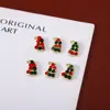 Venta al por mayor de fábrica joyería de aleación para arte de uñas parche de uñas copo de nieve diamante campana serie navideña pegatina para uñas